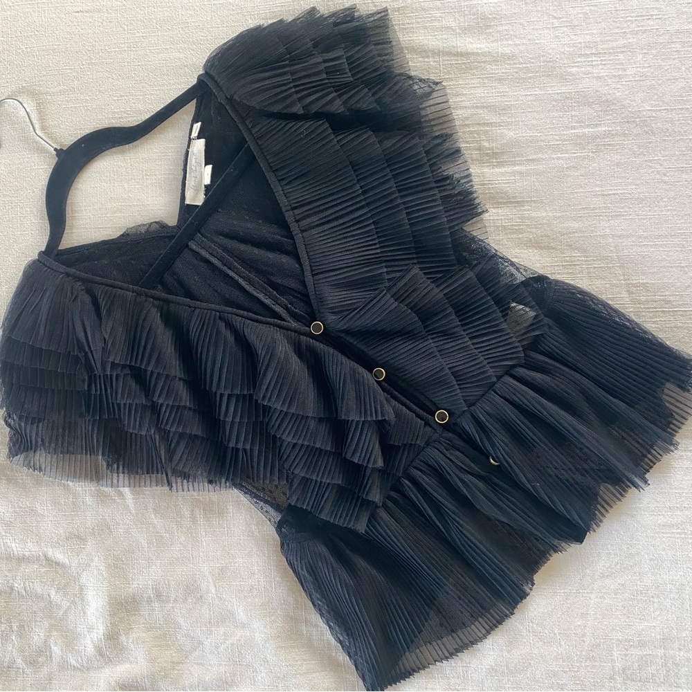 Anthropology brand ‘ forever that girl ‘ Black top blouse